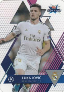Luka Jovic Real Madrid 2019/20 Topps Crystal Champions League Base card #15